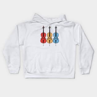 Cello Cellist String Musician Summer Music Festival Kids Hoodie